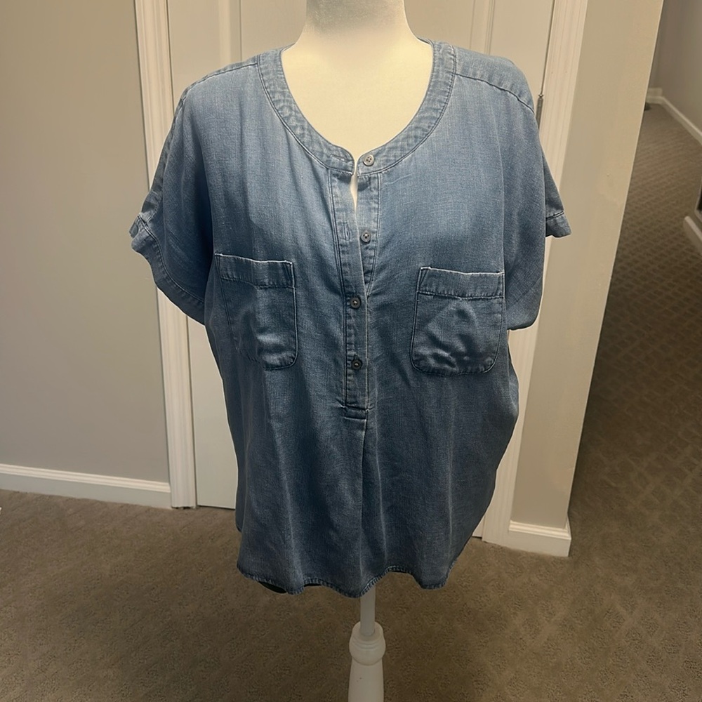 Ann Taylor Loft Denim blouse